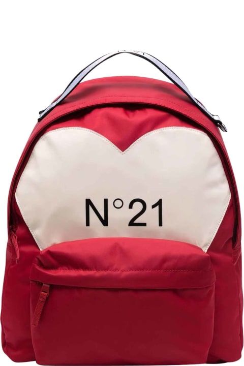 Red And White Backpack N21