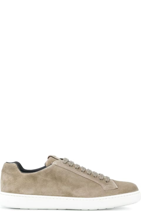 Beige Suede Boland Lace-up Sneaker