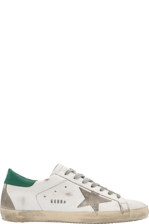 Golden Goose 'superstar' Shoes - White/ice/lime green