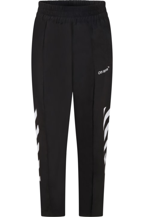 Black Trouser For Boy With Logo