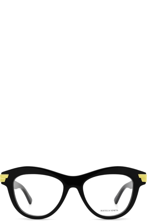 Bottega Veneta Eyewear Bv1105o Black Glasses - Black Black Grey