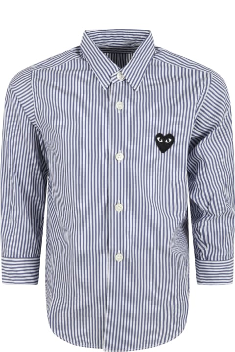 Multicolor Shirt For Boy With Black Heart