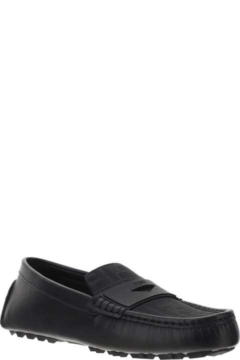 Fendi Loafer Shoes - Black+sapphire