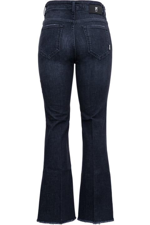 PT05 Flared Blue Denim Jeans - Black