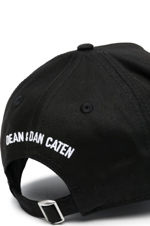 Black Jersey Hat With Logo