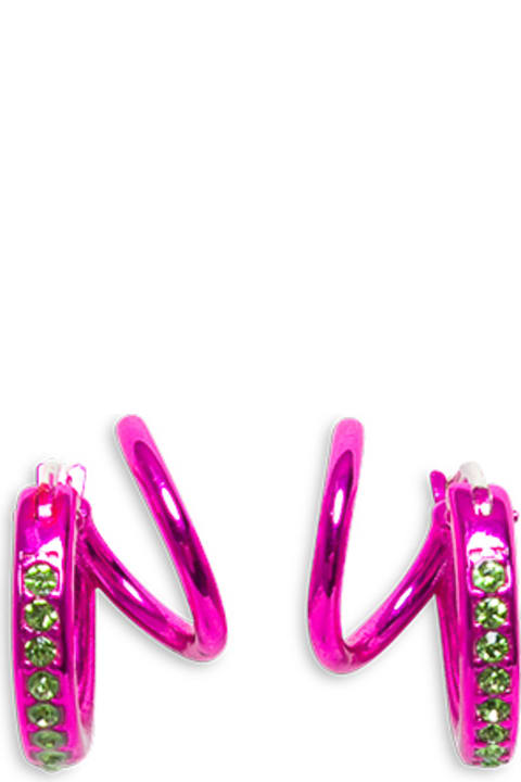 Panconesi Stellar Pink Silver Earrings - Pink