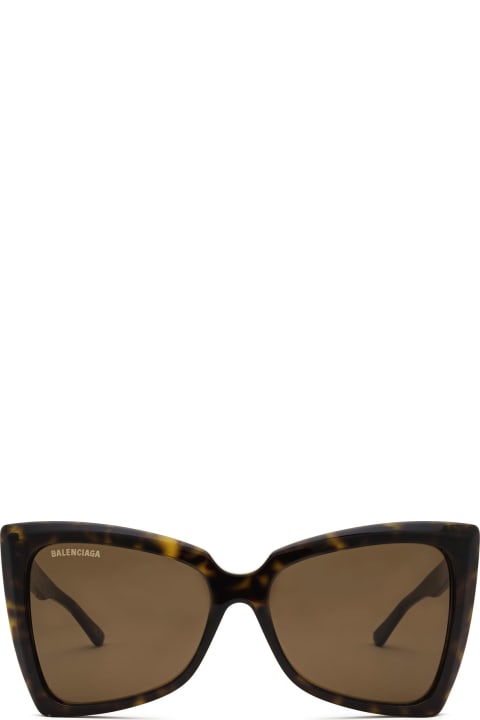 Balenciaga Eyewear Bb0174s Havana Sunglasses - Black Black Grey
