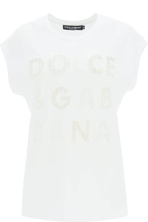 Dolce & Gabbana Vest With Cut Out Embroidery - Nero