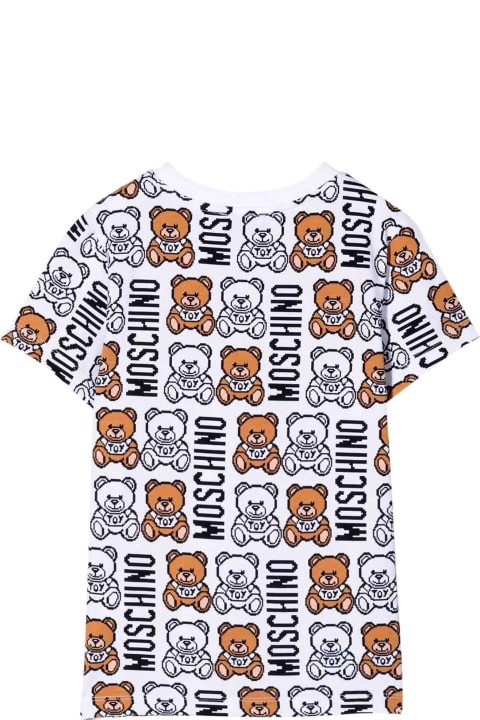 Moschino White Teddy Bear T-shirt - Rosso