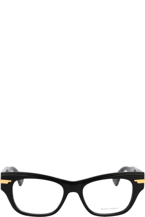 Bottega Veneta Eyewear Bv1152o Glasses - Black Black Grey