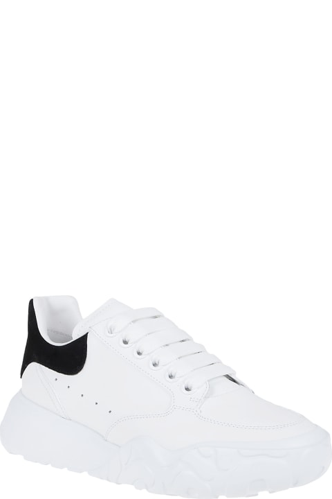 Alexander McQueen Leather Upper And Ru - White/lust red