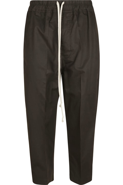 Rick Owens Drawstring Astaires Cropped Trousers - Black