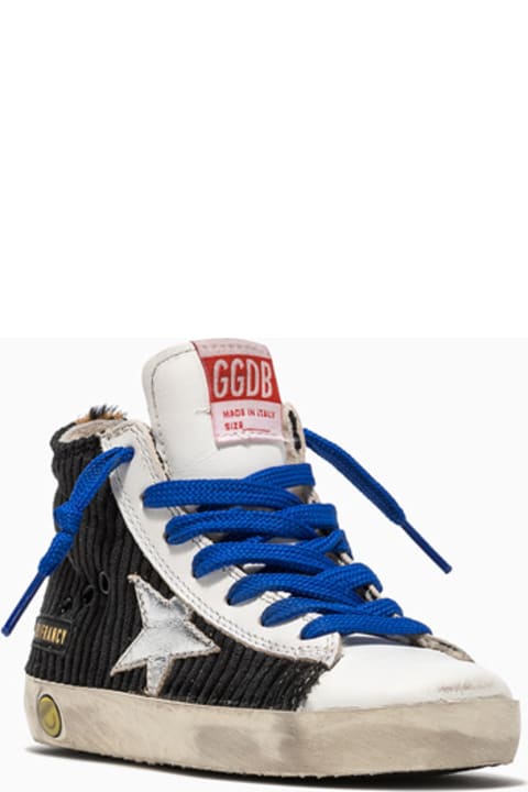 Golden Goose Francy Corduroy Sneakers Gjf00113f002005 - Milk/blue/dark blue