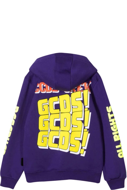 GCDS Mini Purple Sweatshirt - Nero