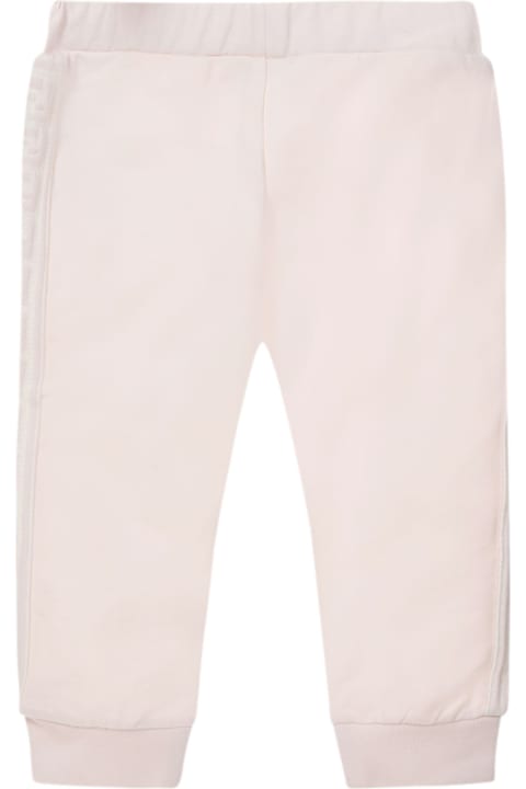 Pink Stretch Cotton Sweatpants