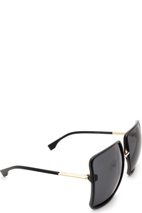 Fendi Eyewear Ff 0402/s Black Sunglasses - OBL0M GRAPHICPK