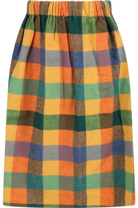 Multicolor ''lured'' Skirt For Girl