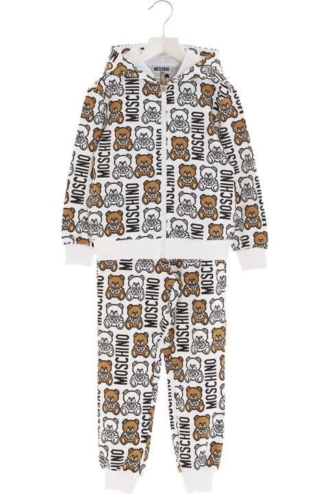 Moschino 'teddy Pixel' Jumpsuits - Panna
