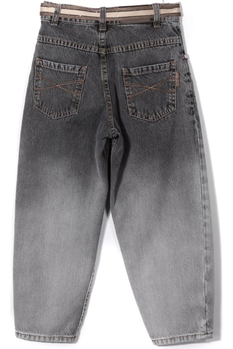 Grey Cotton Jeans