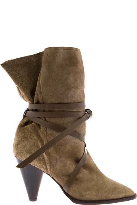 Isabel Marant  Woman's Beige Lidly Suede Boots