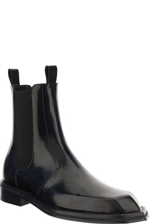 Martine Rose Chiesel Toe Chelsea Boots - Green