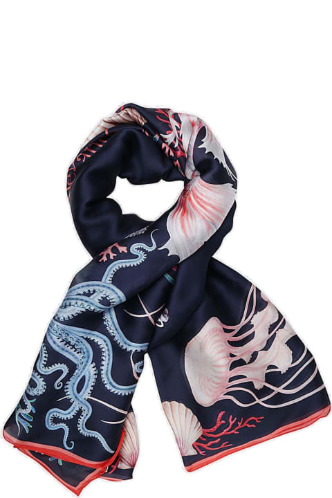 Underwater Graphic Printed Scarf