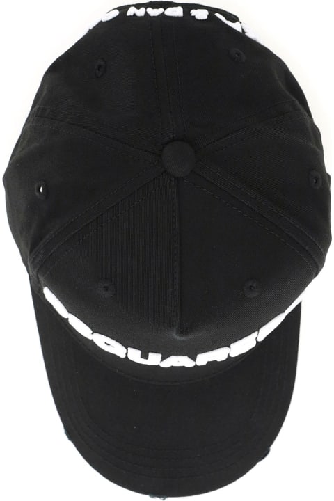 Dsquared2 Baseball Cap With Logo - Nero/Bianco