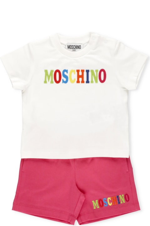 Moschino Two Pieces T-shirt And Short Set - Bianco