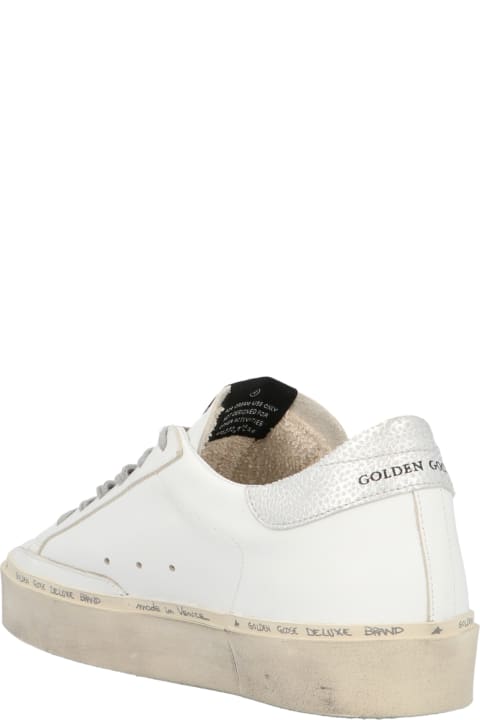 Golden Goose 'hi-star' Shoes - White Silver