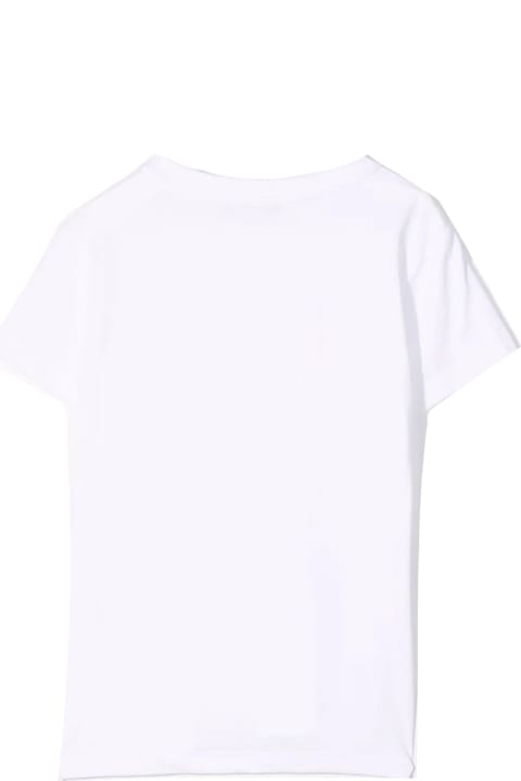 Balmain White Cotton T-shirt - Yellow
