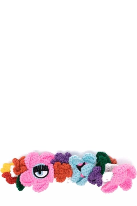 Chiara Ferragni Multicolor Crochet Hair Pin - Bianco