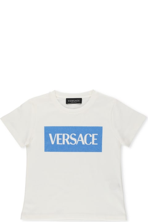 Versace Cotton T-shirt - Blu/nero