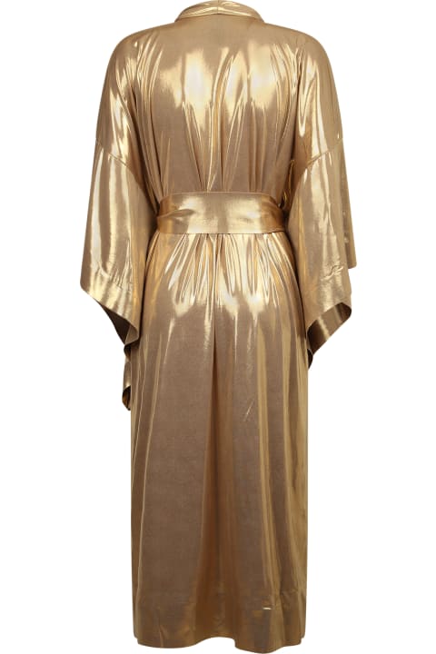 Norma Kamali Gold Dress - BLACK