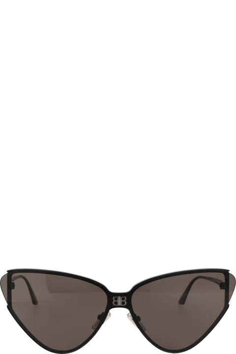 Balenciaga Eyewear Bb0191s Sunglasses - Black Black Grey