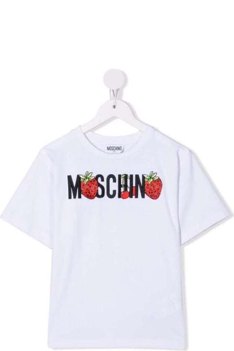 Moschino Maxi T-shirt Addition With Logo - Rosa