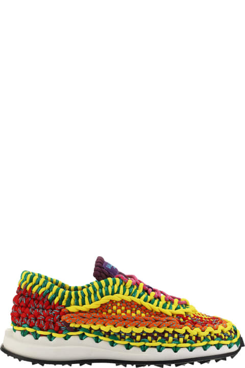 Valentino Garavani Crochet Sneakers - Nero/bianco