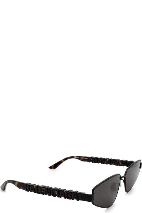 Balenciaga Eyewear Bb0107s Black Sunglasses - Black Black Grey