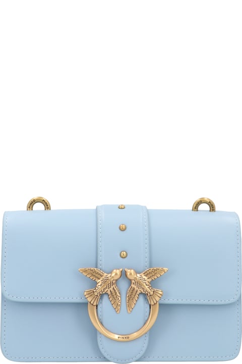 Pinko 'love Mini Icon Simply' Bag - Light blue