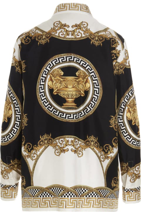 Versace 'coupe De Deux' Shirt - White+gold