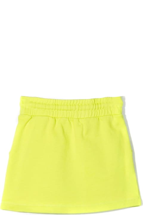 Green Cotton Mini Skirt