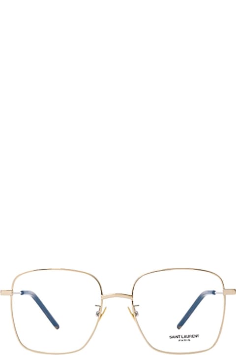 Saint Laurent Eyewear Sl 314 Gold Glasses - Black Black Grey