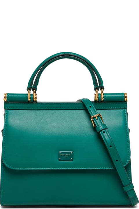 Sicliy  Green Leather Handbag