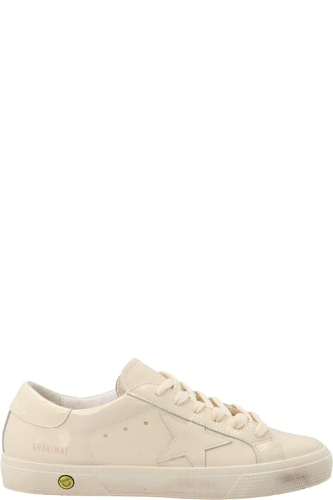 Golden Goose 'may' Shoes - Bianco e Argento