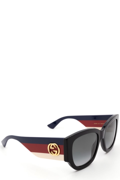 Gucci Eyewear Gg0276s Black Sunglasses - Black Black Grey