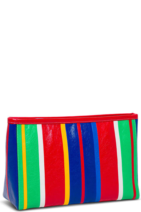 Barbes Multicolor Striped Leather Handbag