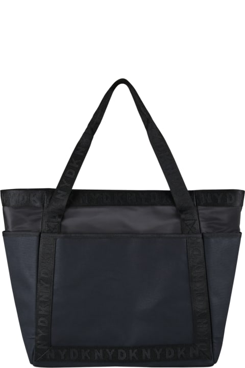 Black Bag For Girl With Logo