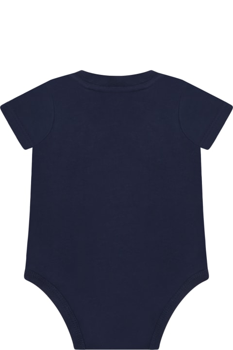 Ralph Lauren Blue Body For Baby Boy With Pony Logo - Blue