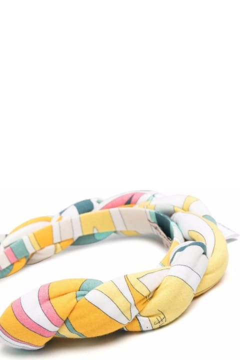 Emilio Pucci Multicolour Stretch Cotton Heandband - Hazelnut