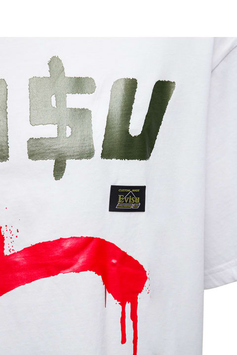 Evisu X Sfera Ebbasta Cotton T-shirt - Nero