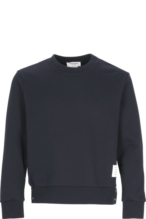 Thom Browne Cotton Sweatshirt - Black_white